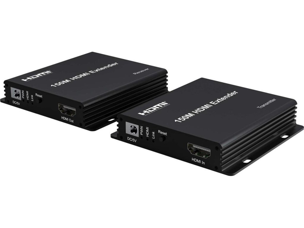 PREMIUMCORD HDMI extender na 150m přes jeden kabel Cat5e/Cat6, FULL HD 1080p (khext150-3)