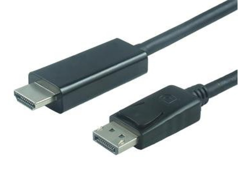 PREMIUMCORD kabel 1.2 DisplayPort-HDMI 2.0, M/M, propojovací, 1m, černý (kportadk04-01)