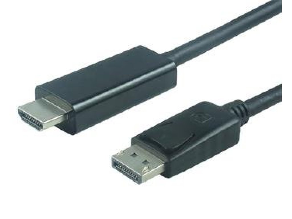 PREMIUMCORD kabel DisplayPort-HDMI, M/M, propojovací, 1m, černý (kportadk01-01)
