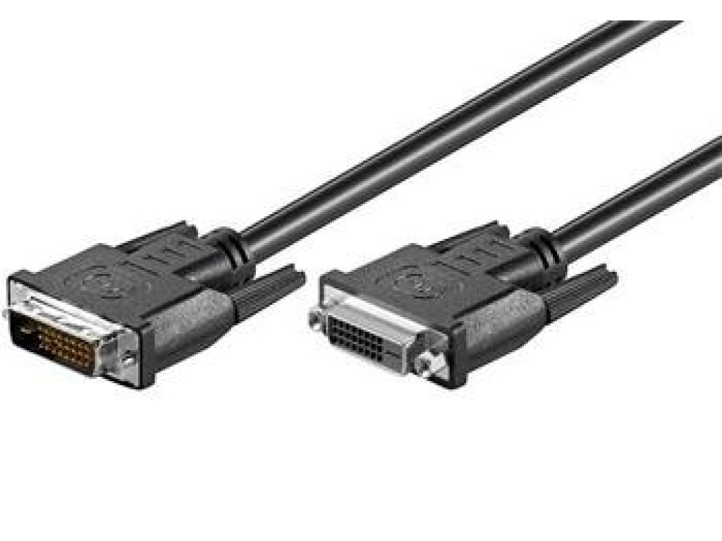 PREMIUMCORD kabel DVI-DVI, M/F, prodlužovací, 3m, černý (kpdvimf3)