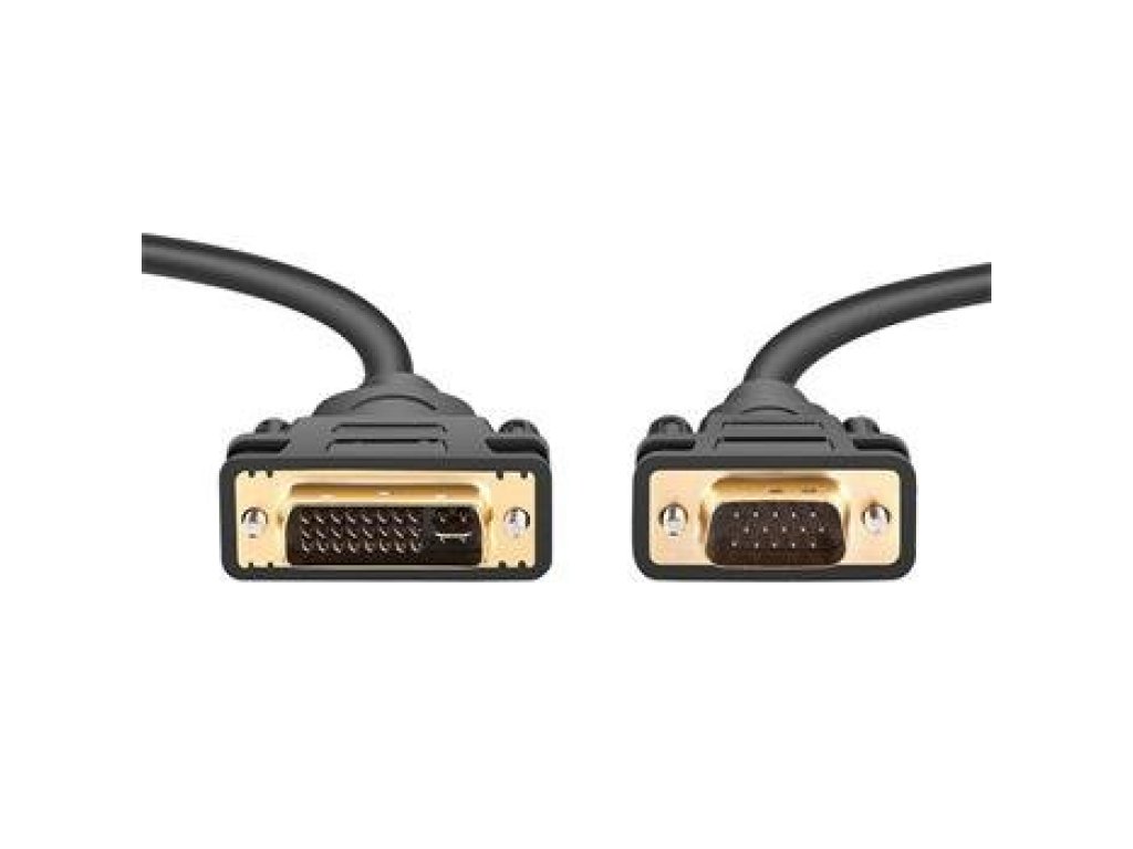 PREMIUMCORD kabel DVI-VGA, M/M, propojovací, 1m, černý (kpdvi1a1)