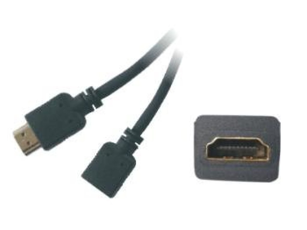 PREMIUMCORD kabel HDMI-HDMI, M/F, prodlužovací, 10m, černý (kphdmf10)