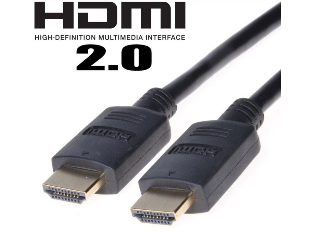 PREMIUMCORD kabel HDMI-HDMI, M/M, propojovací, 2m, černý, v2.0 (kphdm2-2)