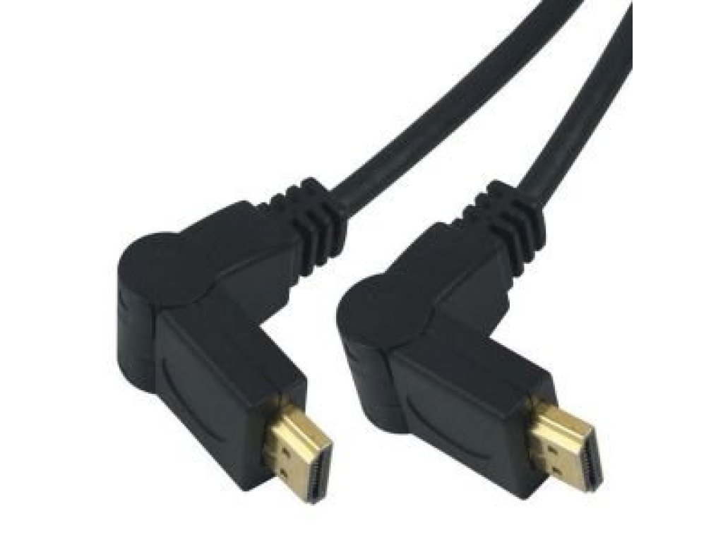 PREMIUMCORD kabel HDMI-HDMI, M/M, propojovací, 2m, otočné konektory (kphdmo2)