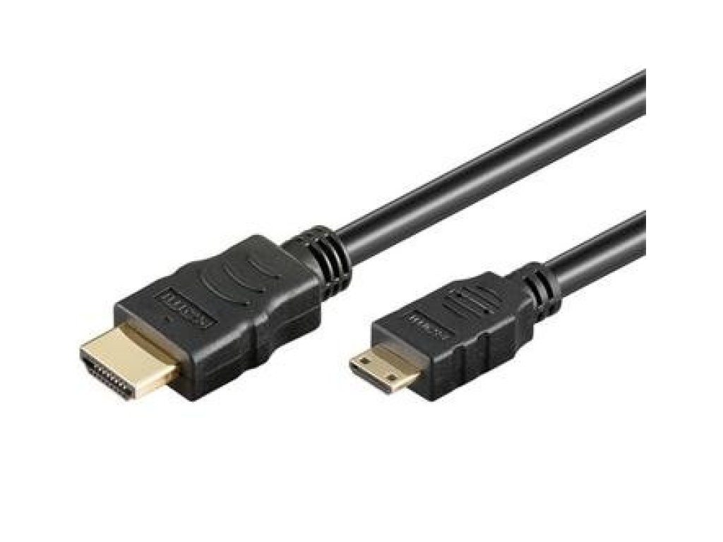 PREMIUMCORD kabel HDMI-HDMI mini C, M/M, propojovací, 1m, černý (kphdmac1)