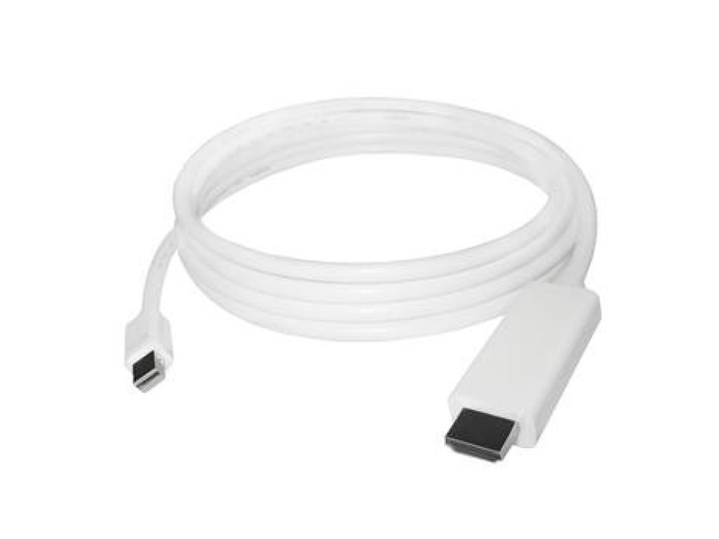 PREMIUMCORD kabel Mini DisplayPort-HDMI, M/M, propojovací, 1m, bílý (kportadmk01-01)