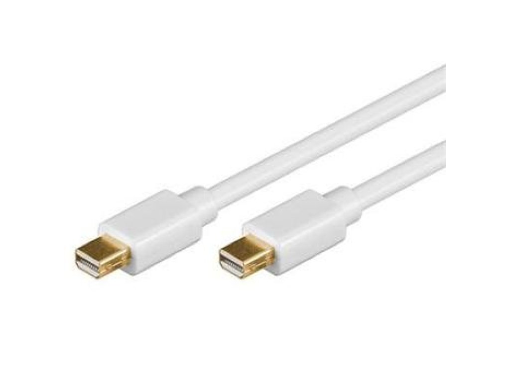 PREMIUMCORD kabel Mini DisplayPort-Mini DisplayPort, M/M, propojovací, 2m, bílý (kport3-02)