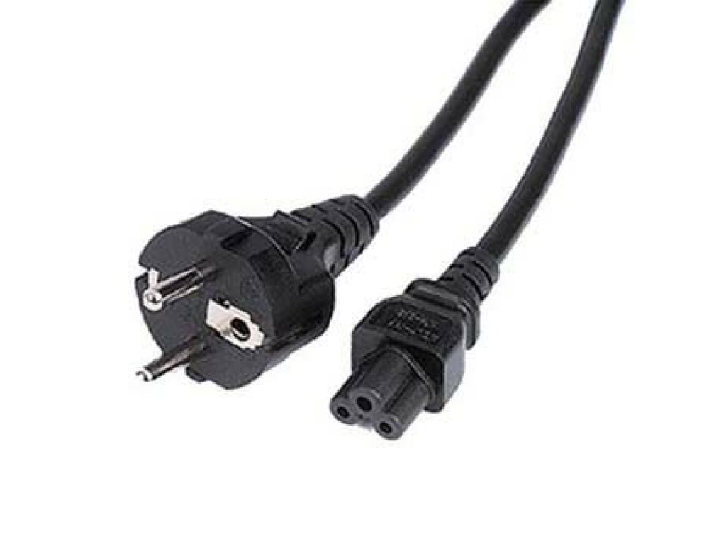 PREMIUMCORD kabel napájecí 230V k notebooku 3pin, 2m, "Mickey Mouse", černý, přímý (kpspu)