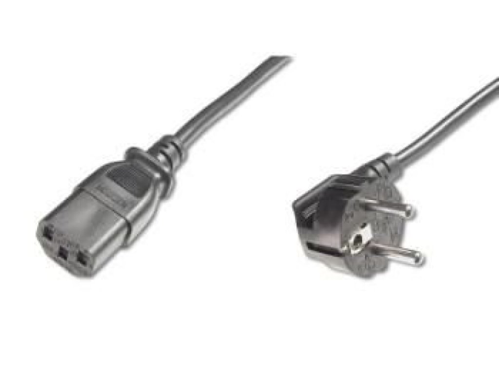 PREMIUMCORD kabel napájecí 230V k PC, 1m, černý (kpsp1)