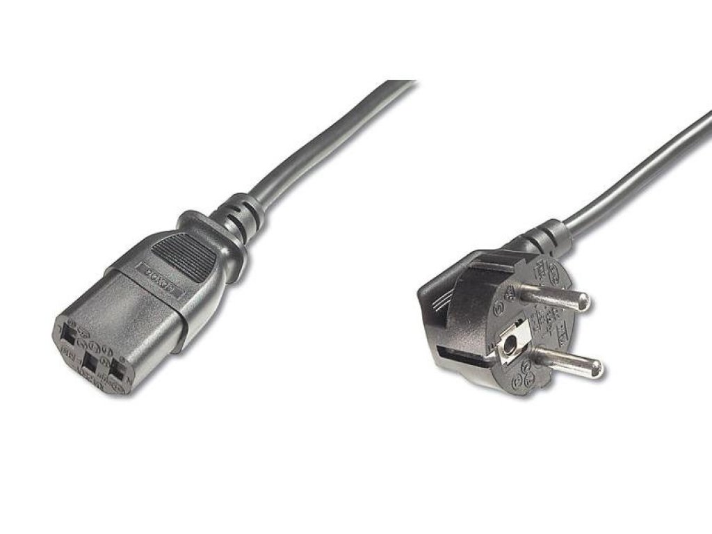 PREMIUMCORD kabel napájecí 230V k PC, 2m, černý (kpsp2)