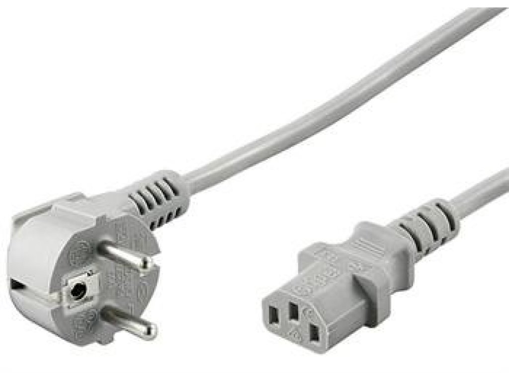 PREMIUMCORD kabel napájecí 230V k PC, 2m, šedý (kpsp2g)