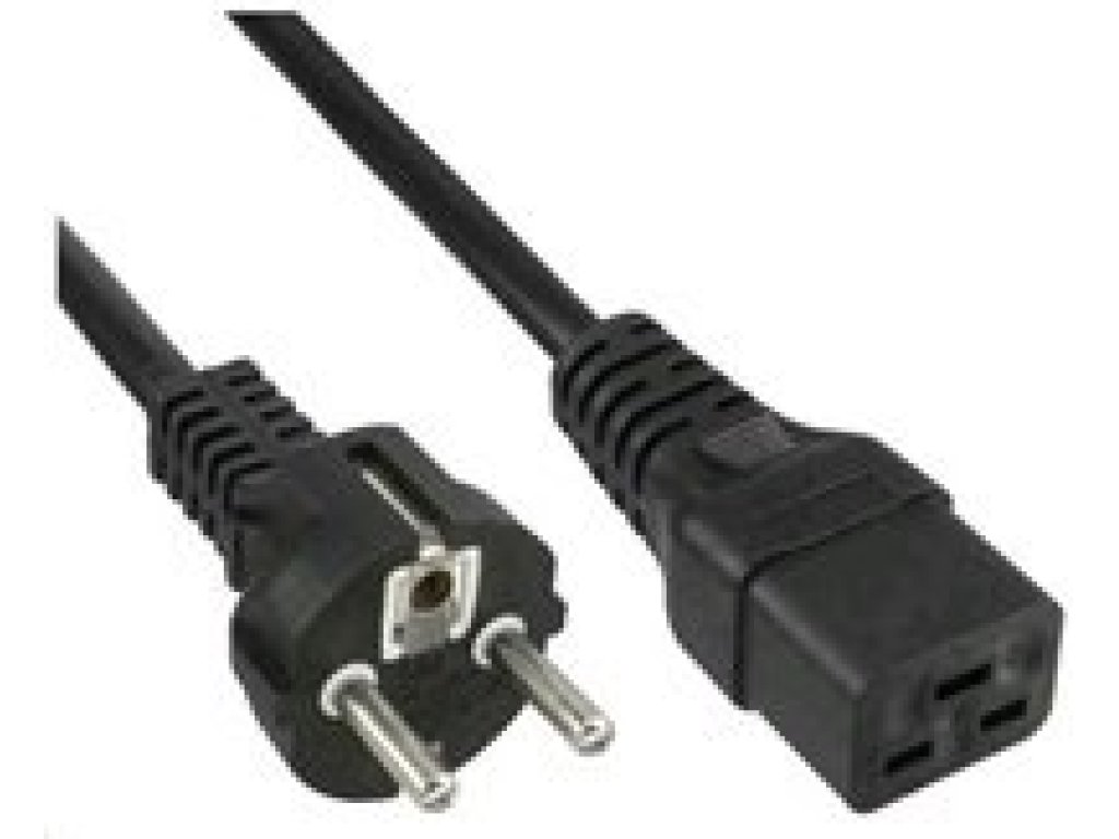 PREMIUMCORD kabel napájecí 230V k PC, konektor C19, 3m, černý (kpspa)