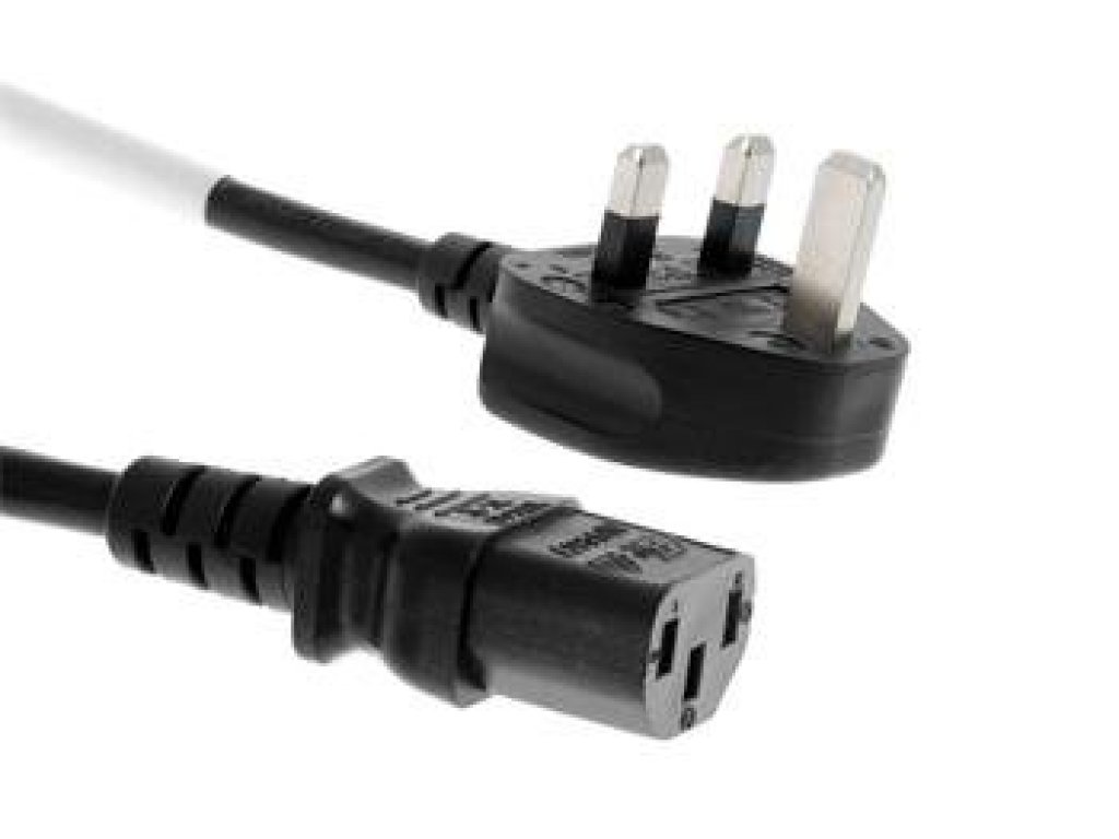 PREMIUMCORD kabel napájecí 230V k PC se zástrčkou pro Velkou Británii, 2m, černý (kpsp2-uk)