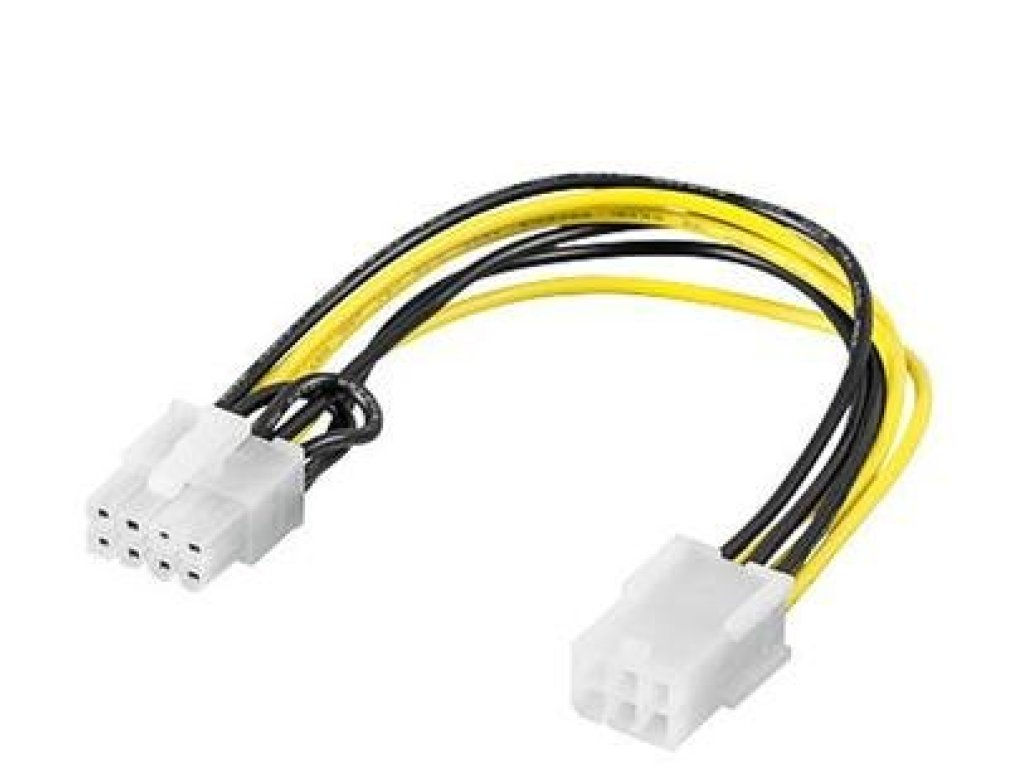PREMIUMCORD kabel napájecí PCI Express 6pin-8pin, F/M, 0,2m (kn-15)