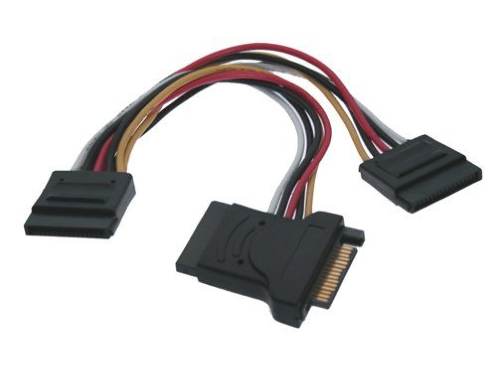 PREMIUMCORD kabel napájecí SATA-3xSATA, M/3xF, 0,16m (kfsa-8)