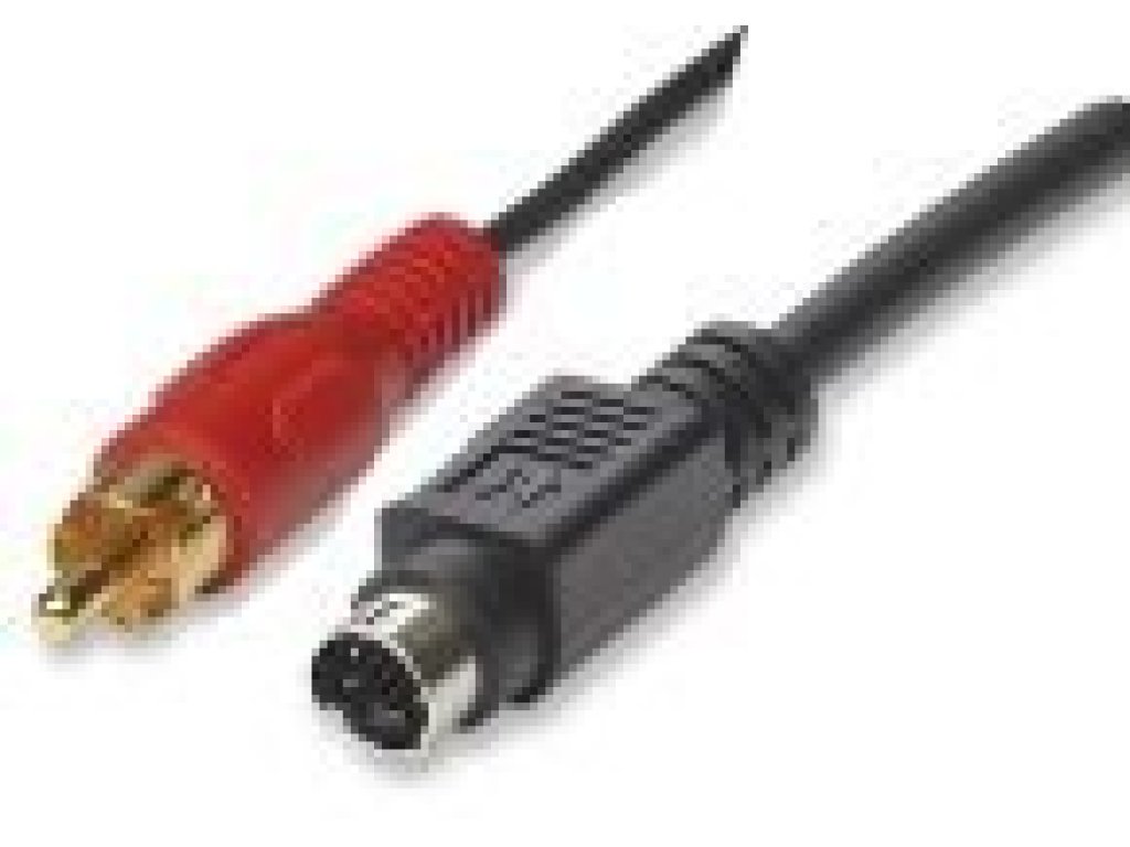 PREMIUMCORD kabel S-Video-CINCH, M/M, propojovací, 10m, černý (kjsc-10)