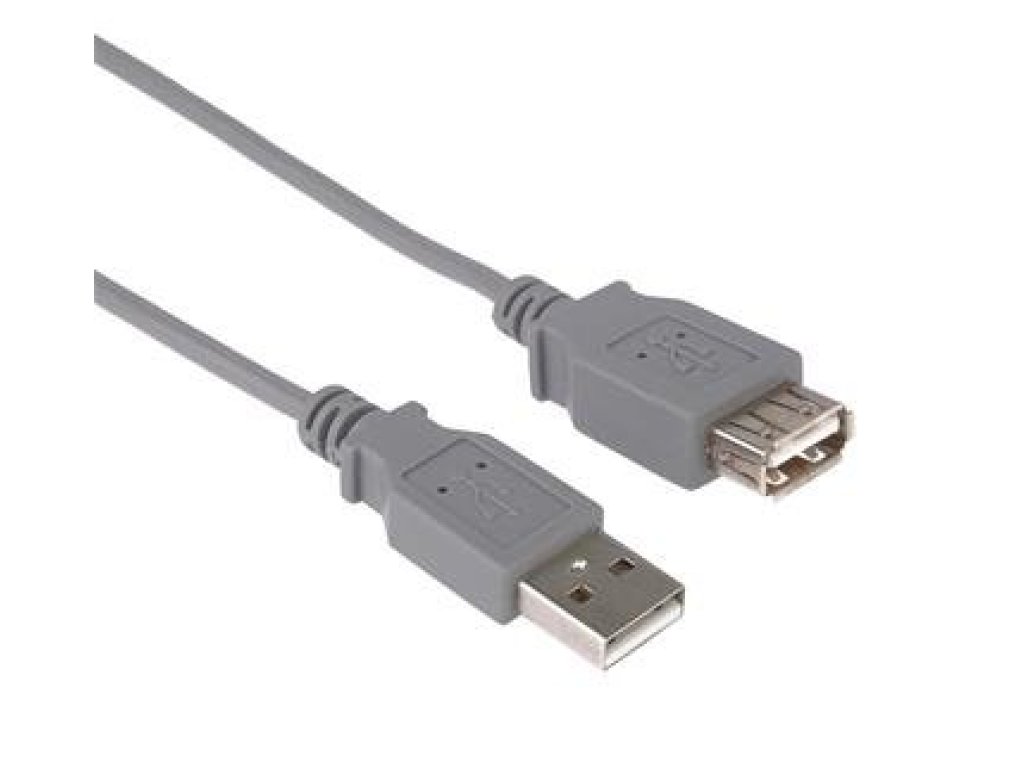 PREMIUMCORD kabel USB 2.0, A-A, M/F, prodlužovací, 0,2m, šedý (kupaa02)