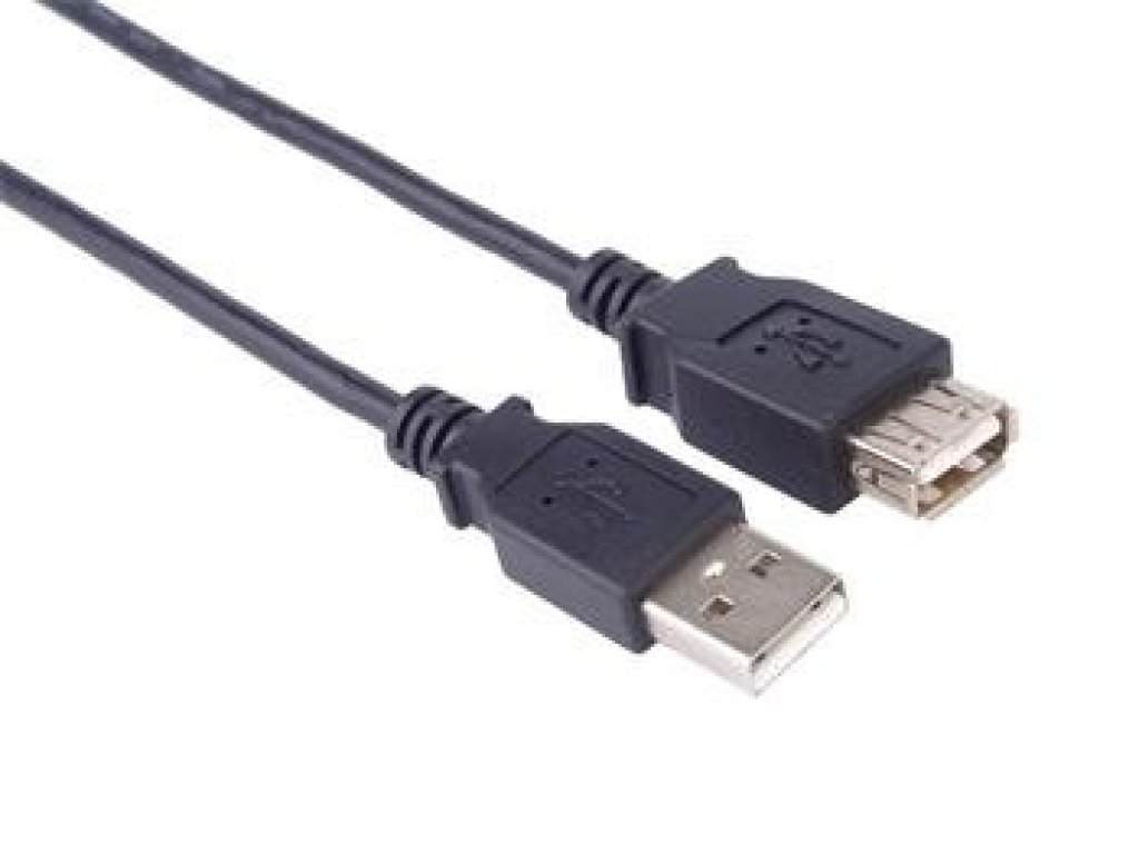 PREMIUMCORD kabel USB 2.0, A-A, M/F, prodlužovací, 1m, černý (kupaa1bk)