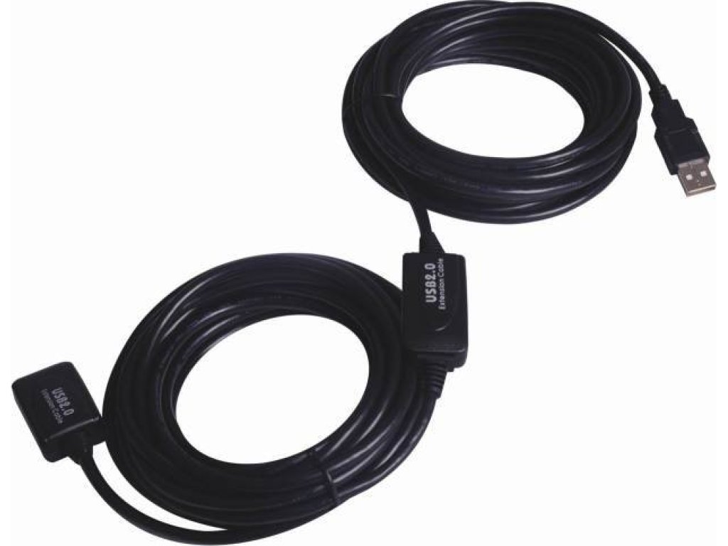 PREMIUMCORD kabel USB 2.0, A-A, M/F, prodlužovací, 20m, repeater (ku2rep20)