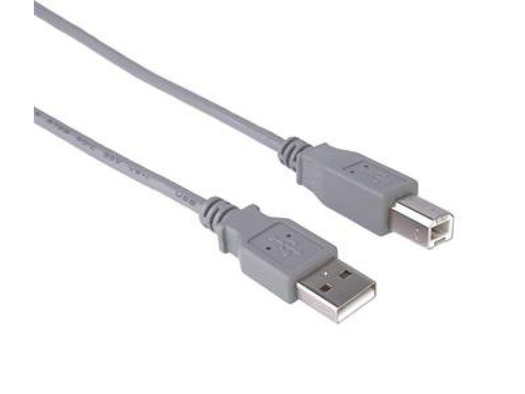 PREMIUMCORD kabel USB 2.0, A-B, M/M, propojovací, 3m, šedý (ku2ab3)