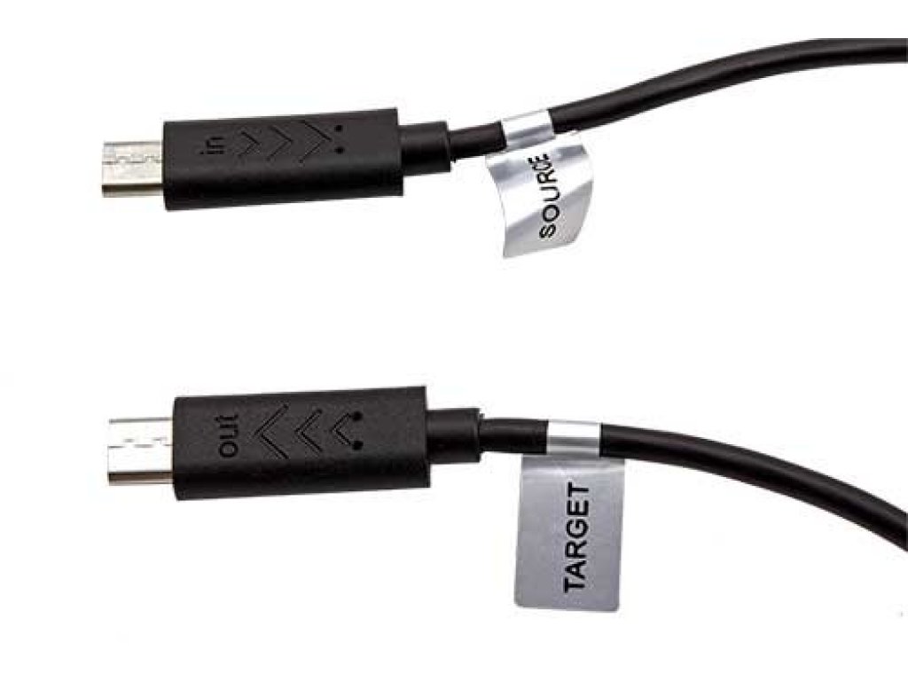 PREMIUMCORD kabel USB 2.0 OTG, B micro-B micro, M/M, propojovací, 0,30m, černý (kur-20)