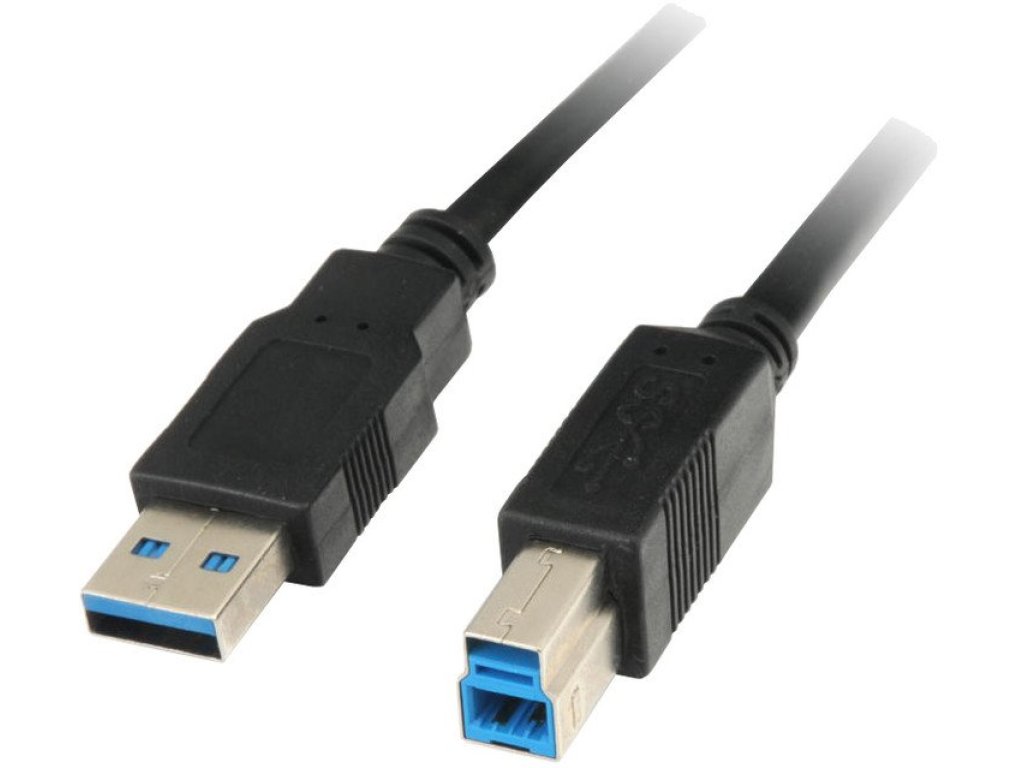 PREMIUMCORD kabel USB 3.0, A-B, M/M, propojovací, 5m, černý (ku3ab5bk)