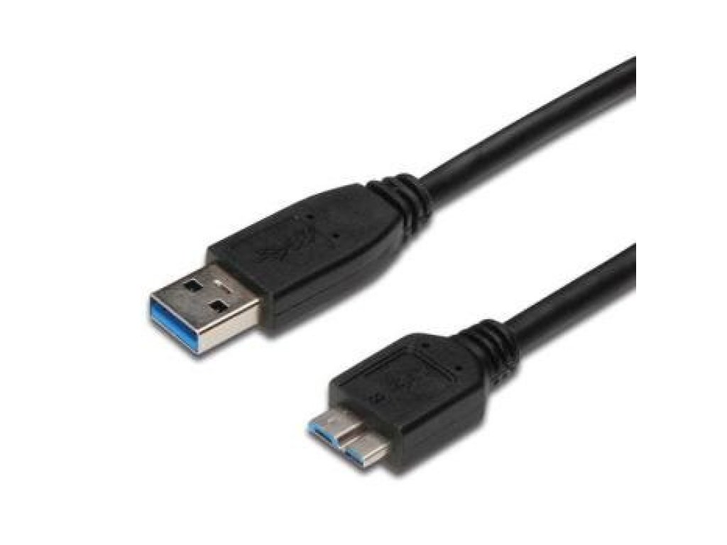 PREMIUMCORD kabel USB 3.0, A-B micro, M/M, propojovací, 2m, černý (ku3ma2bk)