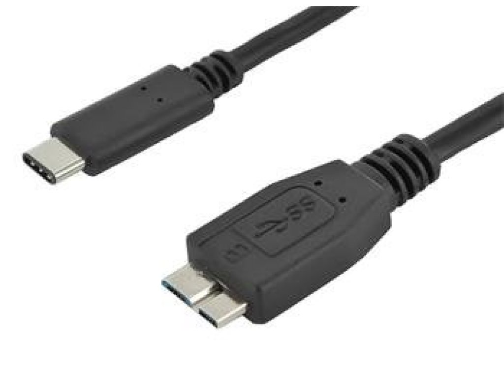PREMIUMCORD kabel USB 3.0, C-B micro, M/M, 0,6m, černý (ku31cmb06bk)