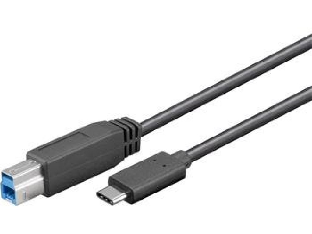 PREMIUMCORD kabel USB 3.1, C-B, M/M, propojovací, 1m, černý (ku31ce1bk)