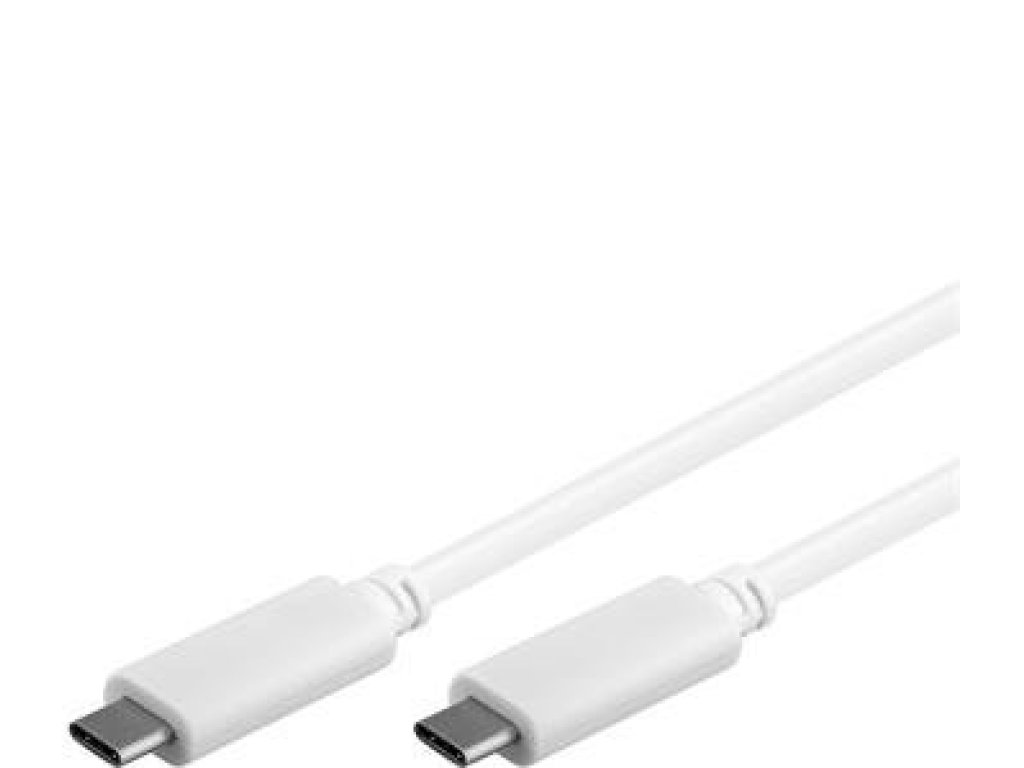 PREMIUMCORD kabel USB 3.1, C-C, M/M, propojovací, 1m, bílý (ku31cc1w)