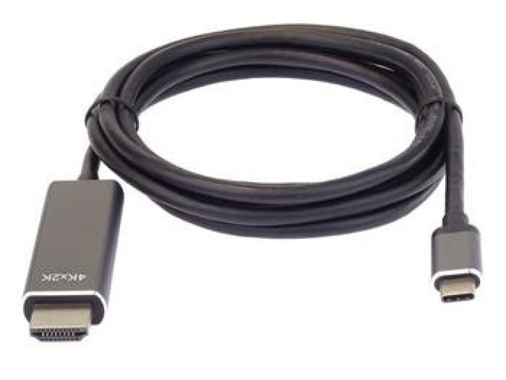 PREMIUMCORD kabel USB 3.1-HDMI, C-HDMI, M/M, propojovací, 1,8m, hliníkové konektory (ku31hdmi08)