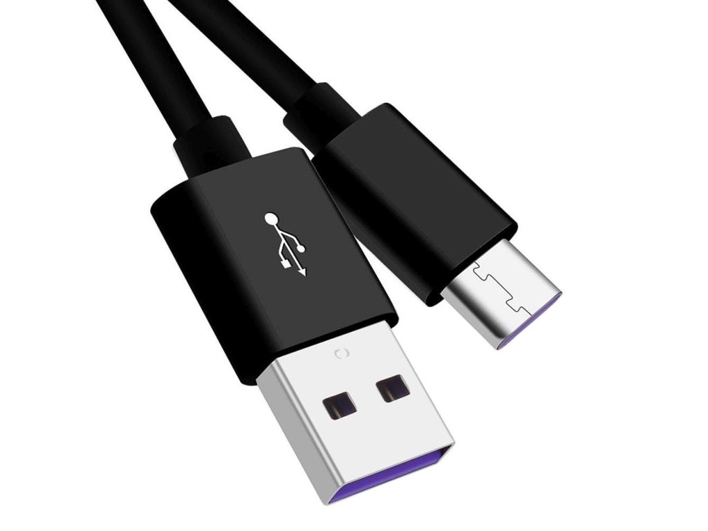 PREMIUMCORD Kabel USB-C/M - USB 2.0 A/M, Super fast charging 5A, černý, 0,5m (ku31cp05bk)