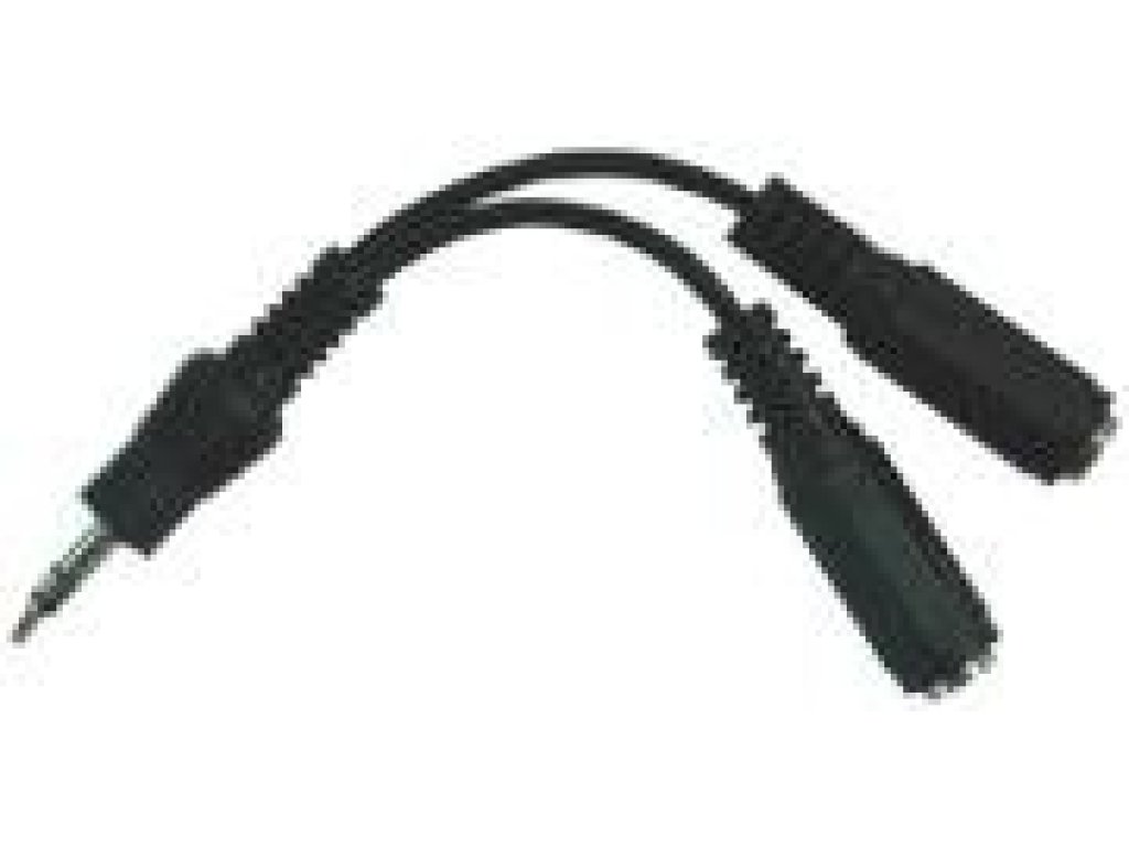 PREMIUMCORD kabelová rozdvojka Jack 3.5-2xJack 3.5, M/2xF, 0,1m (kjr-02a)