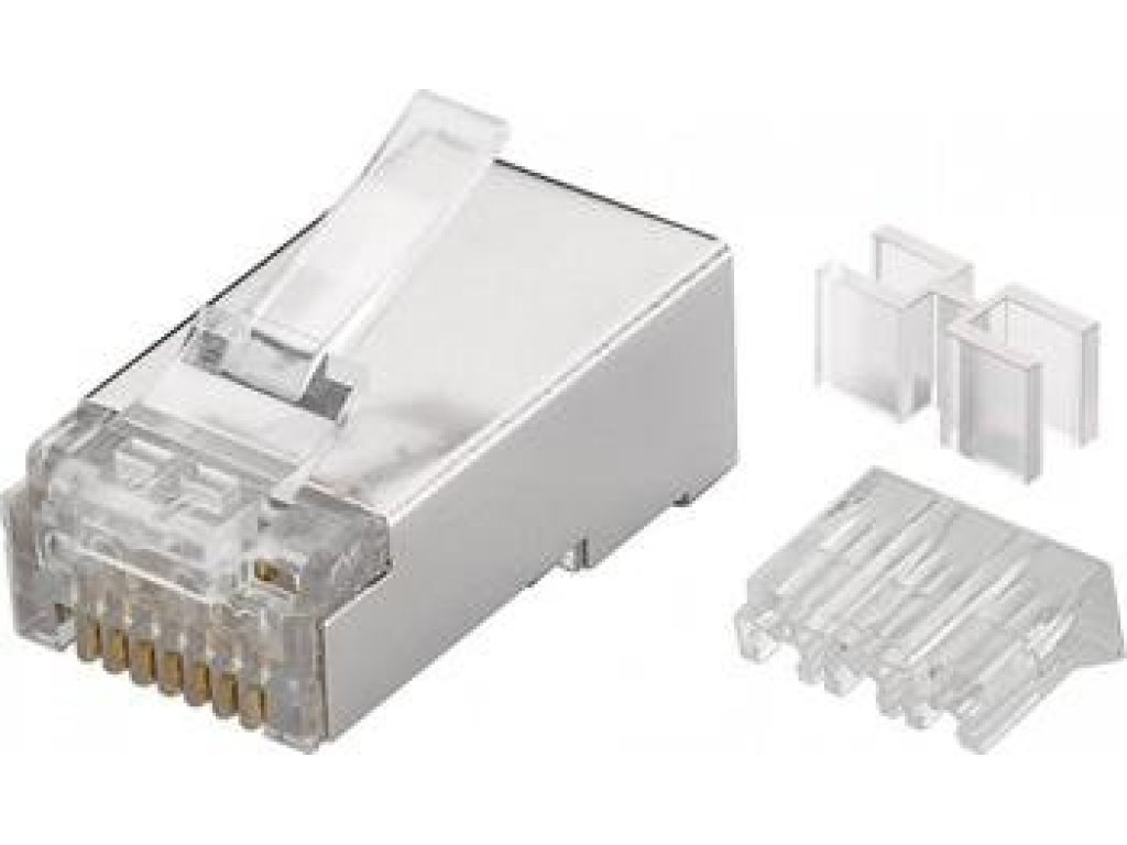 PREMIUMCORD konektor RJ 45 stíněný CAT6A na drát (srj45s-c6a)