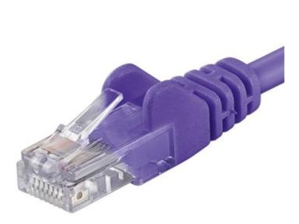 PREMIUMCORD patch kabel UTP, RJ45-RJ45, CAT5e, 1m, fialový (sputp01V)