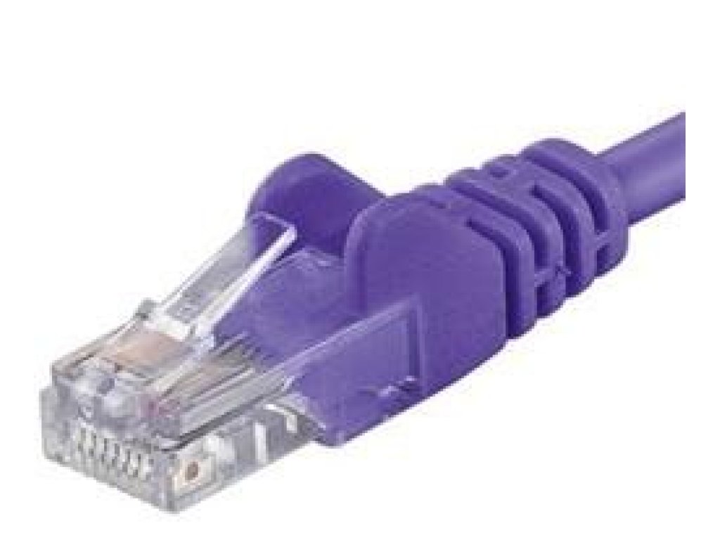 PREMIUMCORD patch kabel UTP, RJ45-RJ45, CAT6, 0,25m, fialový (sp6utp002V)