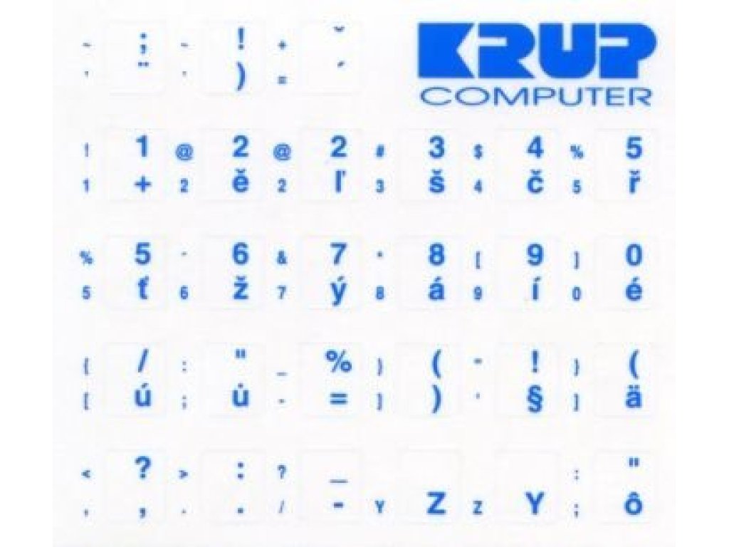 PREMIUMCORD polepky kláves CZ blue (pkczm)