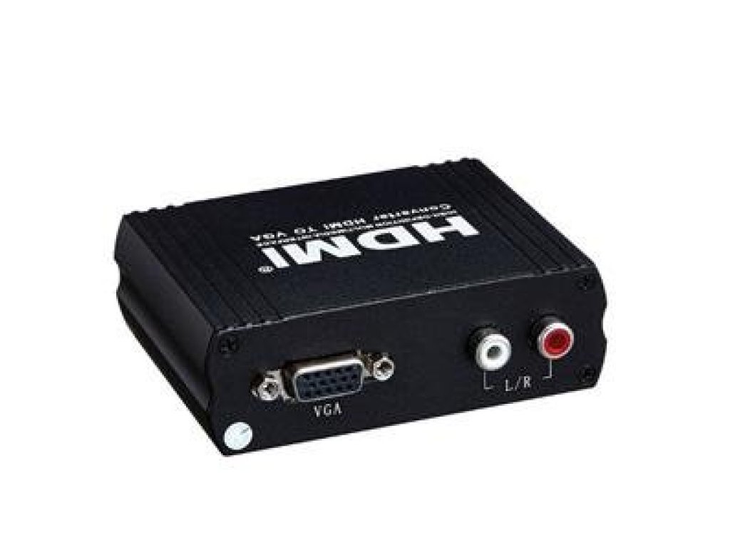 PREMIUMCORD převodník HDMI-VGA+2xCINCH, F+2xF/F (khcon-25)