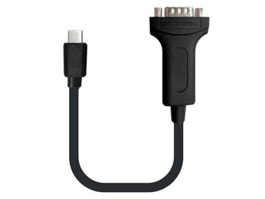 PREMIUMCORD převodník USB 3.1-RS232, C-Canon 9pin, M/M, 0,2m, černý (ku31-232A)