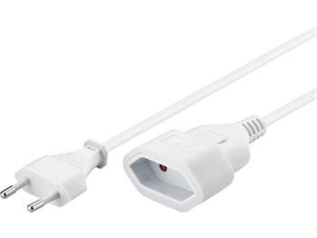 PREMIUMCORD prodlužovací přívod 230V, 1 zásuvka, 3m, bílý (kpsm3w)
