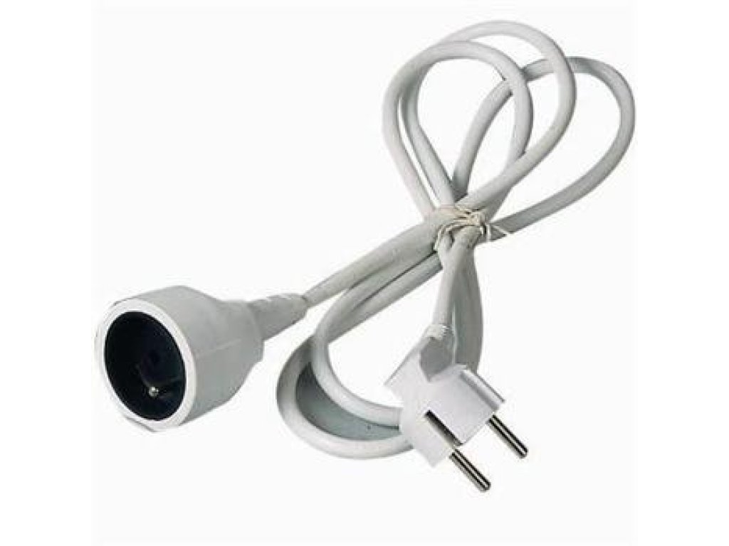 PREMIUMCORD prodlužovací přívod 230V, M/F, 7m, bílý (ppe1-07)
