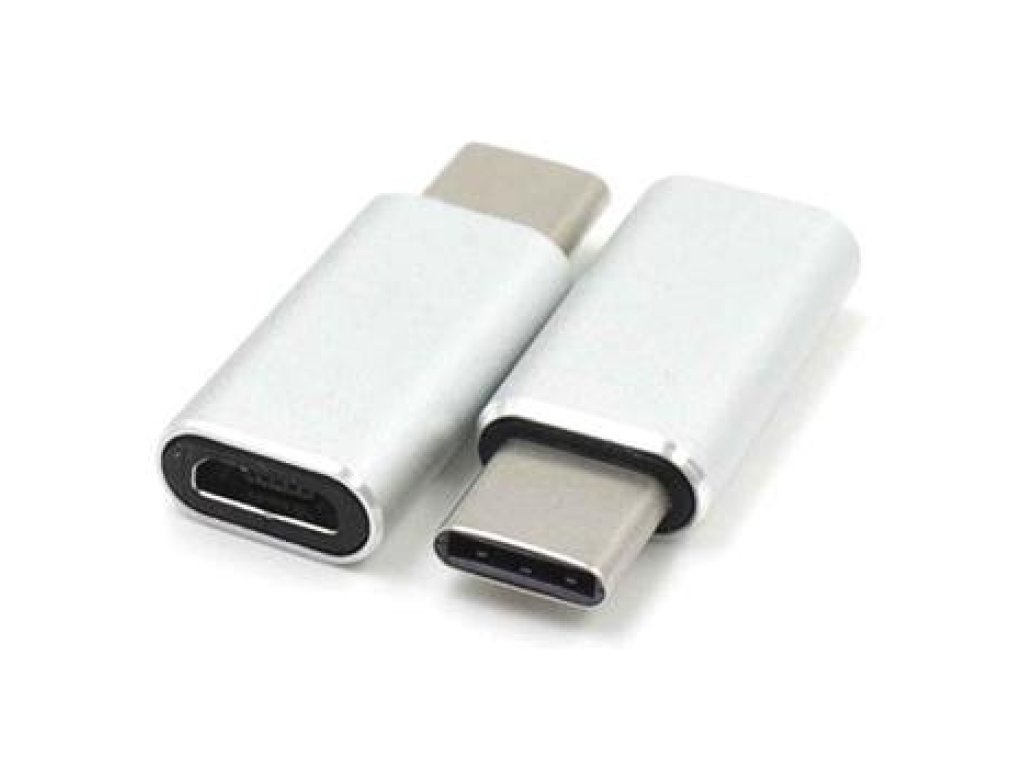 PREMIUMCORD redukce USB 2.0, C-B micro, M/F, stříbrná (kur31-06)