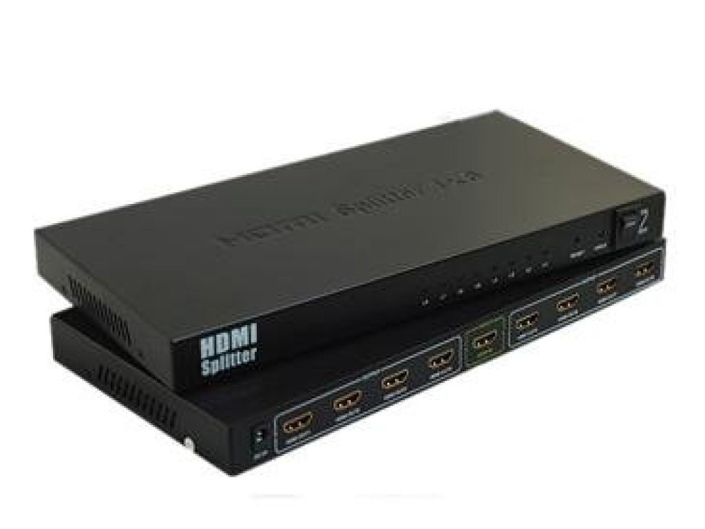 PREMIUMCORD rozbočovač HDMI 1.4, HDMI-8xHDMI, F/2xF (khsplit8b)