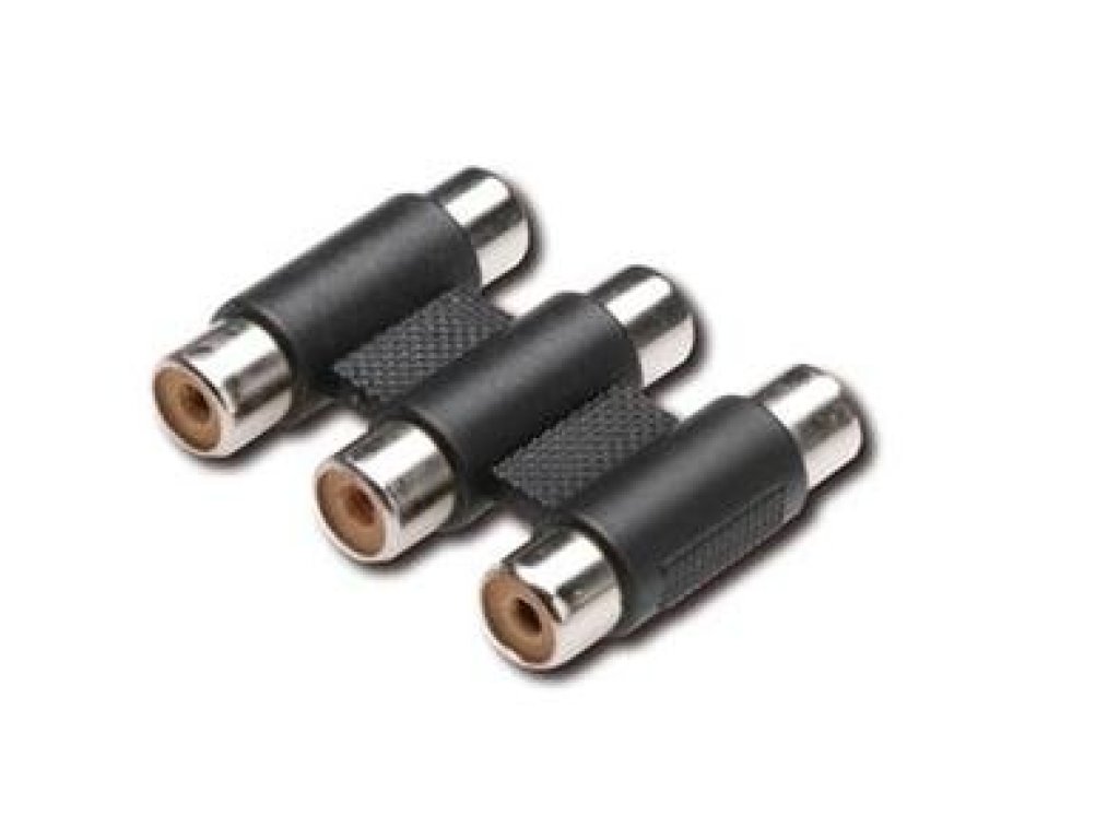 PREMIUMCORD spojka 3x cinch / RCA F/F (kjr-24)