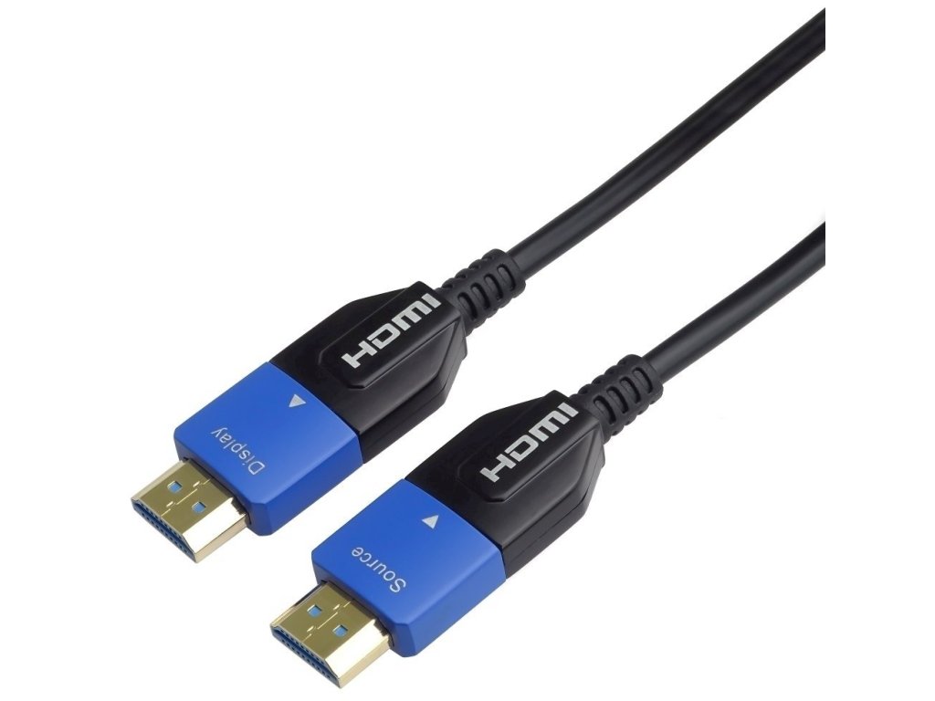 PremiumCord Ultra High Speed HDMI 2.1 optický kabel 8K@60Hz 4K@120Hz 20m zlacený (kphdm21m20)
