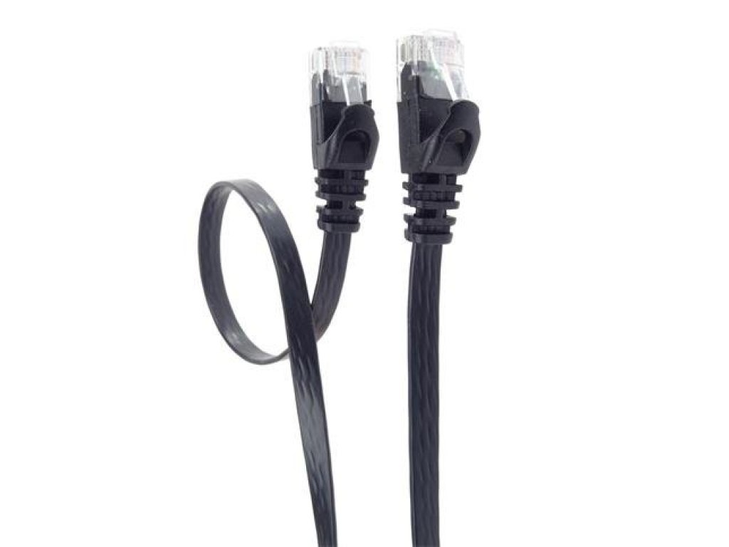 PREMIUMCORD UTP RJ45-RJ45 CAT6 20m cerná (sp6uflat200C)
