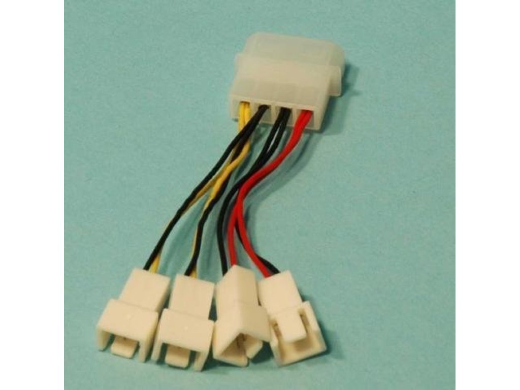 PRIMECOOLER redukce napájecí PC-MX1, Molex-4x3pin (PC-MX1)