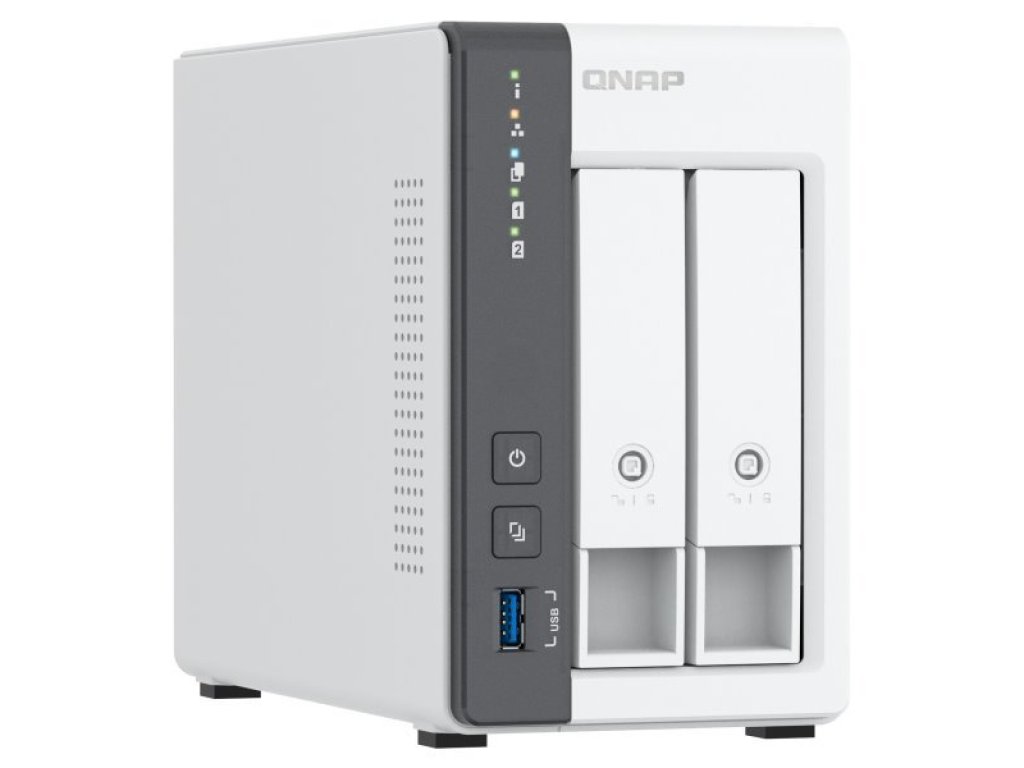 QNAP TS-216G - 4core 2,0GHz + NPU, 4GB RAM, 2x SATA, 1x GbE, 1x 2,5GbE, 2x USB 2.0, 1x USB 3.2 (TS-216G)