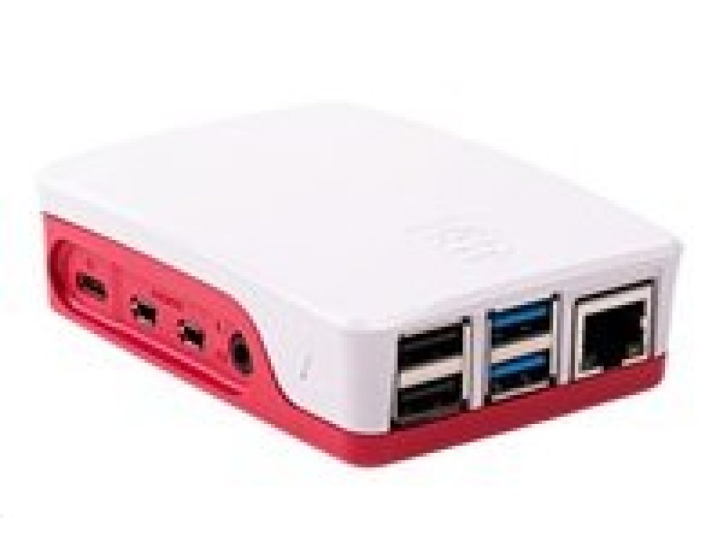 RASPBERRY Pi oficiální krabička pro Raspberry Pi 4B malinová/bílá (OFI050)