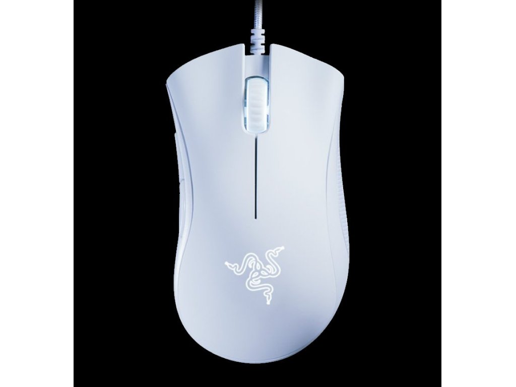 Razer DeathAdder Essential/Herní/Optická/Drátová USB/Bílá (RZ01-03850200-R3M1)